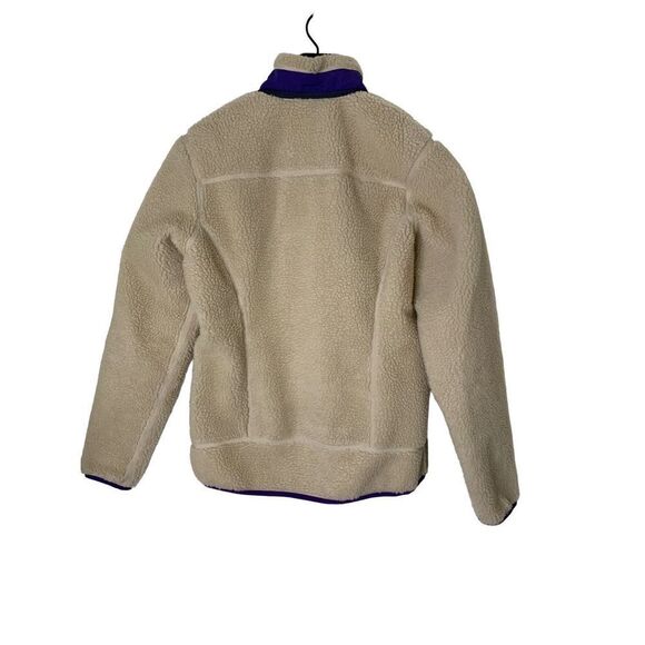 Patagonia Classic Retro-X Natural Purple Deep Pile Jacket Women's size Medium - Picture 2 of 7
